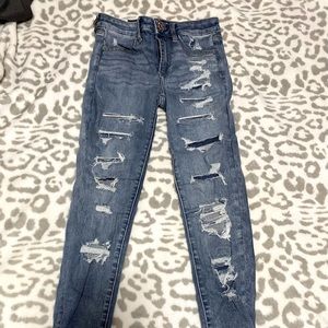 american eagle skinny high rise jeans